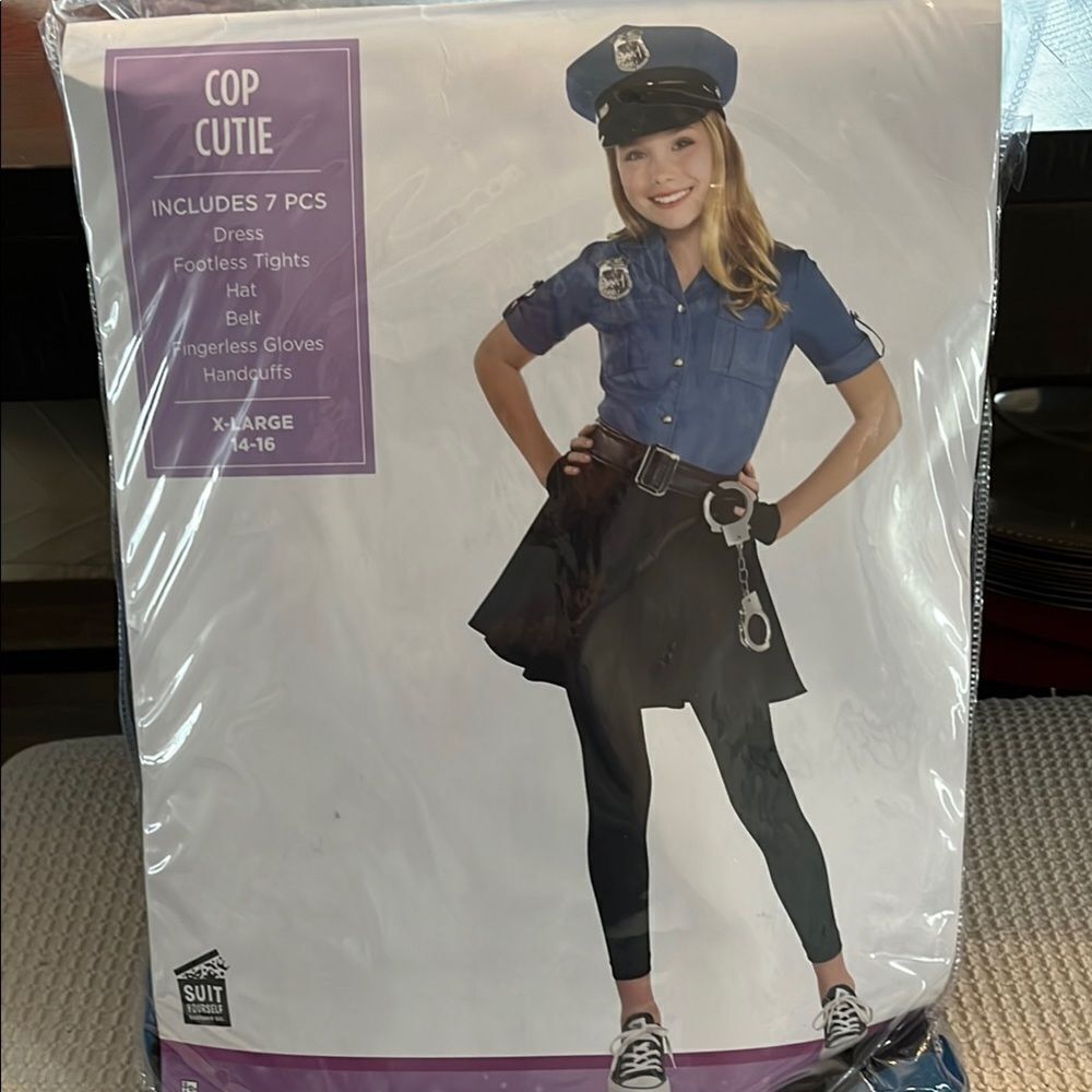 Cop Cutie Kids Costume - Blue and Black